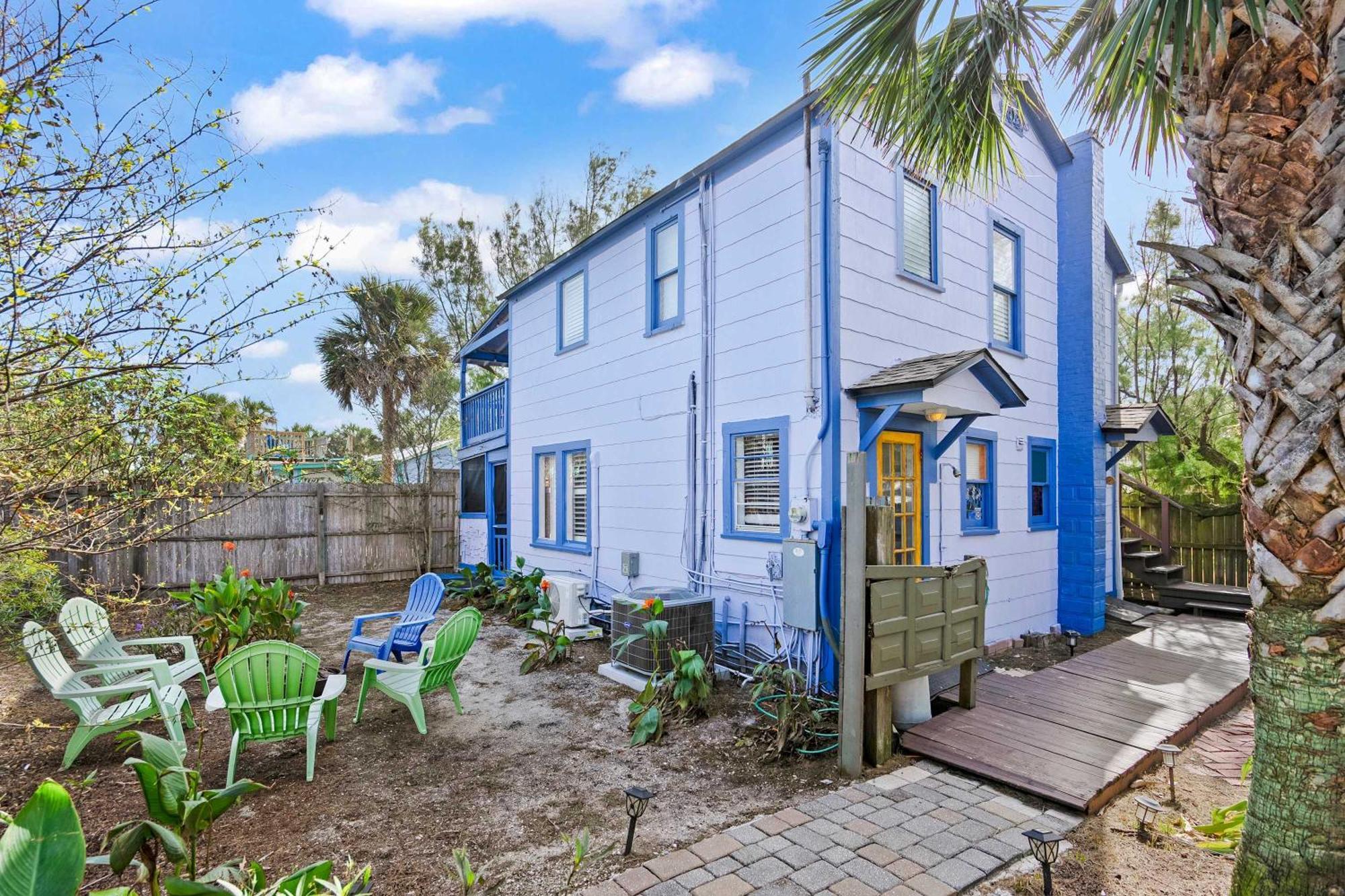 Marvelous Mermaid Bungalow, Dog-Friendly Upstairs Apt In Prime Vilano Beach St. Augustine Exterior photo